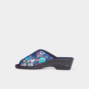 chaussons mules compenses multicolore femme Chaussons mules compensés multicolore femme