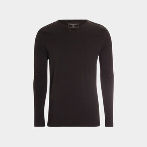T-shirt manches longues Liberto noir homme