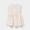 Robe patineuse manches courtes ecru b&eacute;b&eacute; fille
