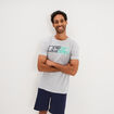 Ensemble pyjama short et t-shirt gris clair homme