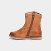 Bottines en cuir esprit western camel fille