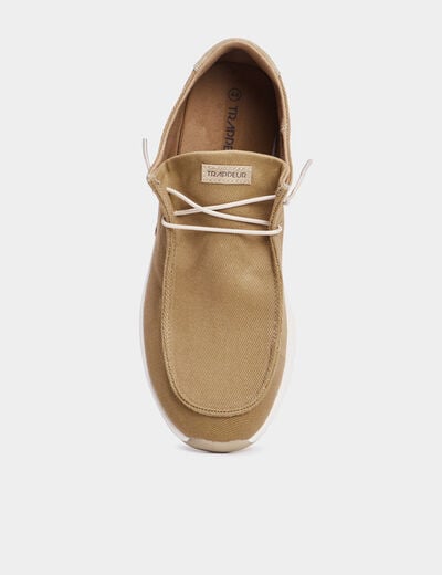 Loafer avec lacets sur l'avant sable homme