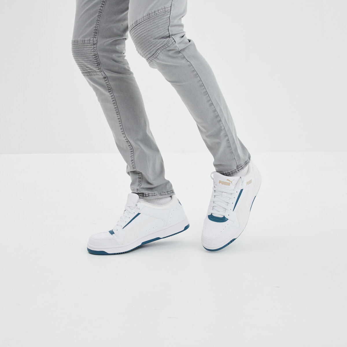 Tennis basses à lacets Puma Joy blanc homme