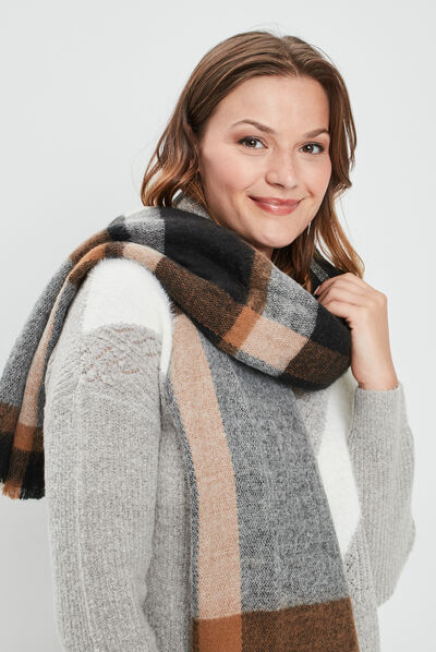 Écharpe multicolore femme