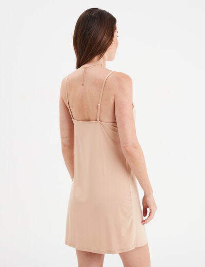 Nuisette fond de robe beige femme