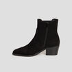 Bottines santiags à talons noir femme