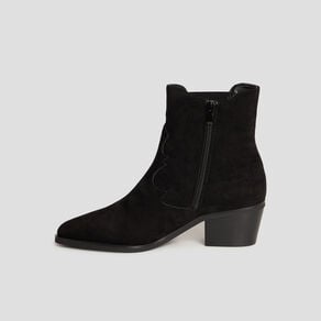 bottines santiags a talons noir femme Bottines santiags à talons noir femme