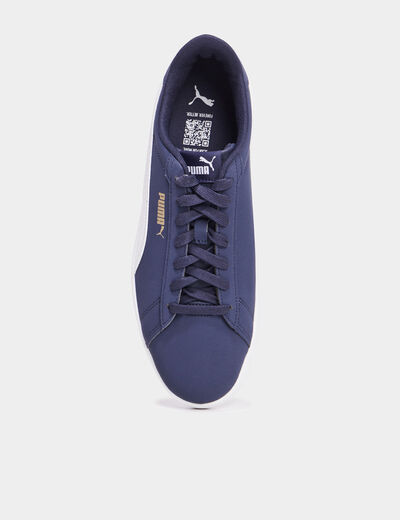 Tennis basses à lacets Puma Smash Buck bleu homme