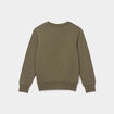 Sweat col rond manches longues vert kaki garçon