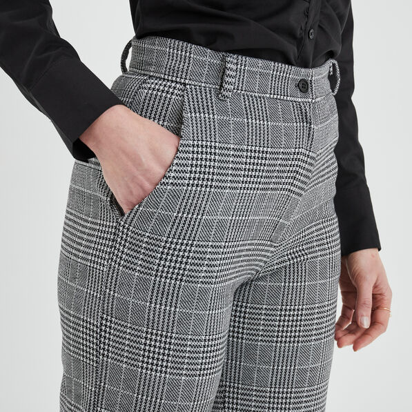Pantalon wide leg noir femme