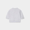 Ensemble 3 pi&egrave;ces avec bonnet coton gris clair b&eacute;b&eacute;