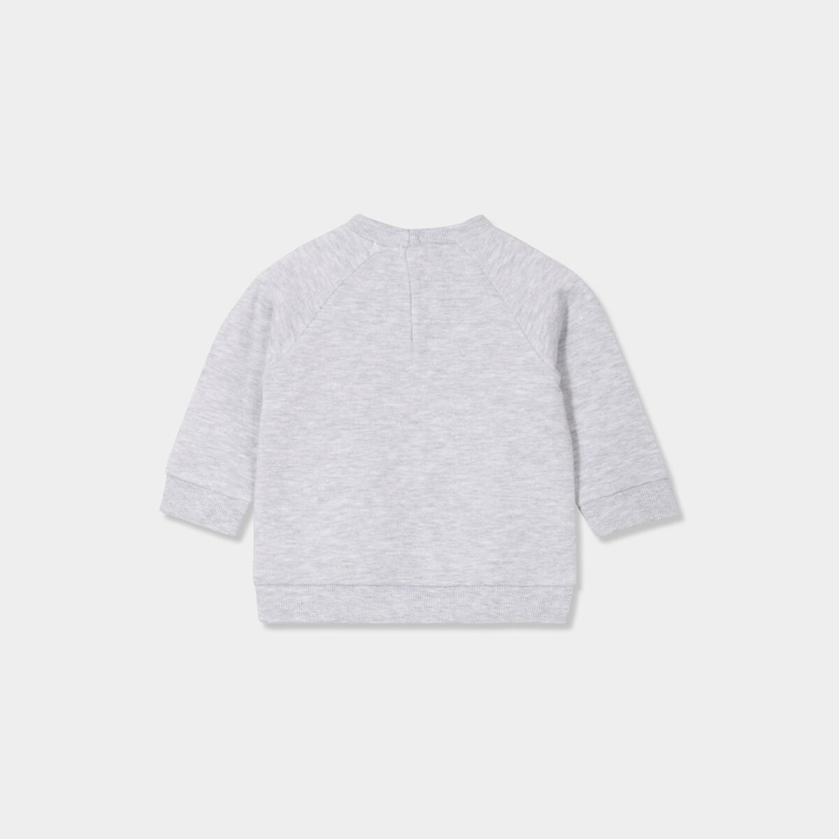 Ensemble 3 pi&egrave;ces avec bonnet coton gris clair b&eacute;b&eacute;