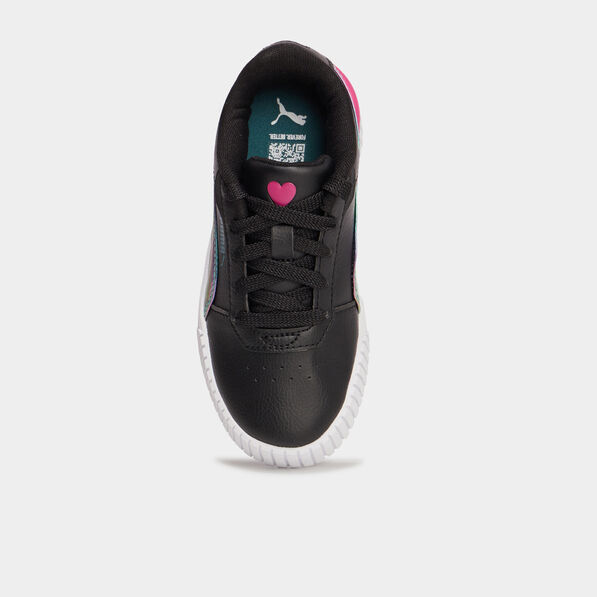tennis basses a lacets puma carina noir fille Tennis basses à lacets Puma Carina noir fille