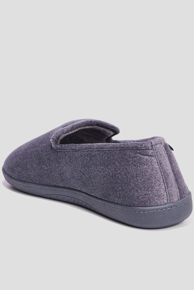 Chaussons charentaise Isotoner gris homme