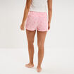 Bas de pyjama short coton rose femme