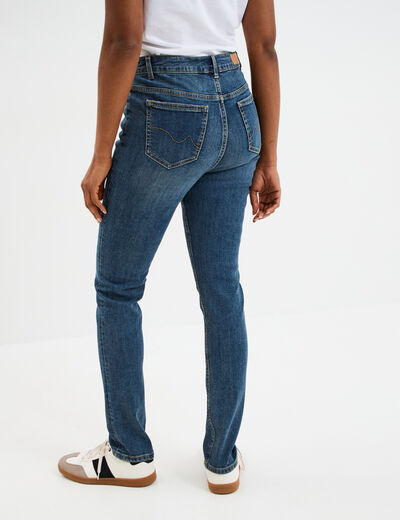 Jeans slim taille haute denim dirty femme