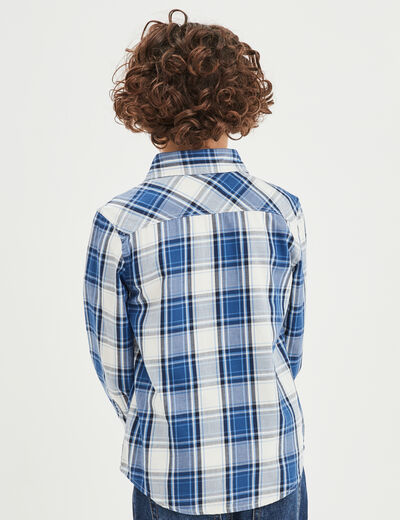 Chemise manches longues Creeks bleu garçon