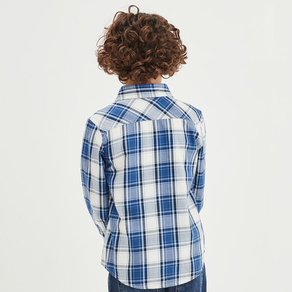 chemise manches longues creeks bleu garcon Chemise manches longues Creeks bleu garçon