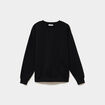 Sweat col rond manches longues noir femme
