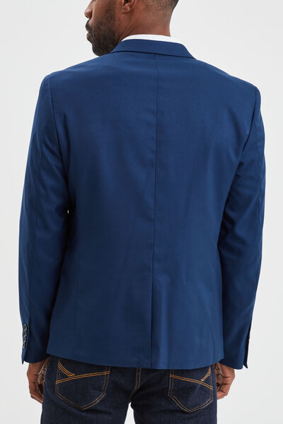 Veste de costume droite ajust&eacute;e bleu electrique homme