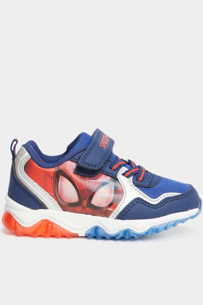 Baskets running lumineuses Spider-Man bleu gar&ccedil;on