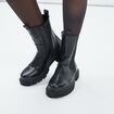 Bottines chelsea &eacute;lastiqu&eacute;es noir femme