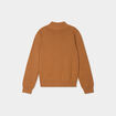 Gilet zipp&eacute; col montant coton camel gar&ccedil;on