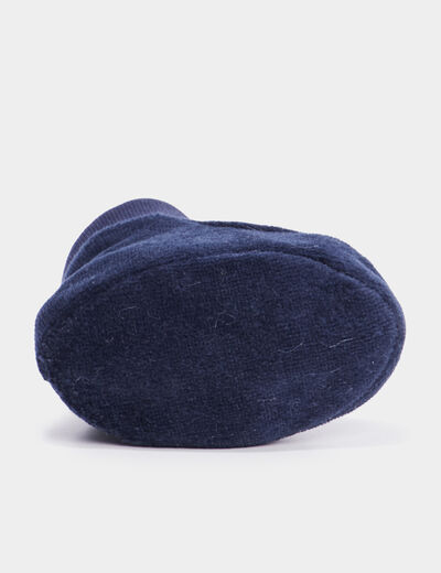 Chaussons d'intérieur bleu marine bébé garçon