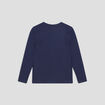 T-shirt manches longues bleu marine garçon