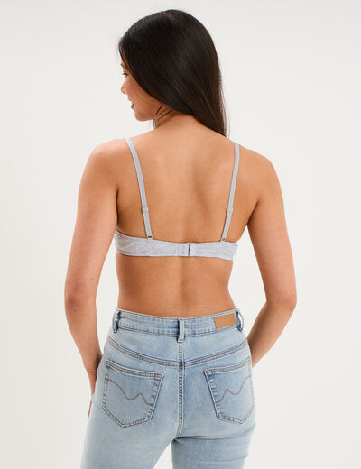 Soutien-gorge embo&icirc;tant padd&eacute; gris clair femme