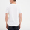 T-shirt manches courtes coton col V blanc homme