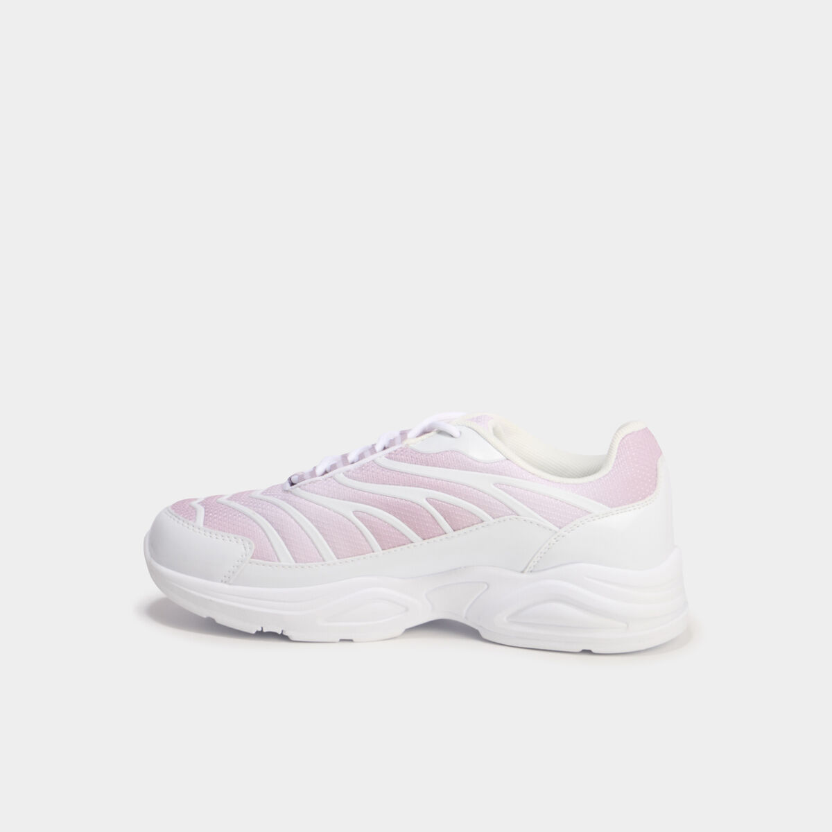 Baskets running semelles bulles rose femme
