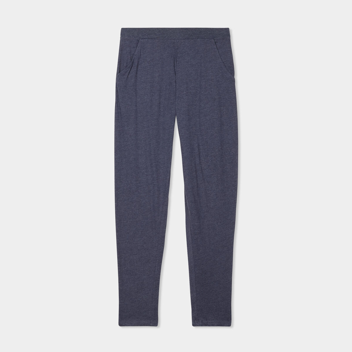 Pantalon de pyjama ajust&eacute; bleu femme