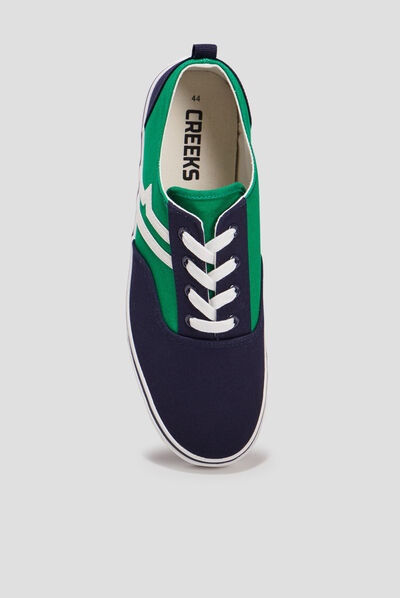 Tennis en toile à lacets Creeks multicolore homme