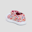 Tennis en toile à scratchs multicolore bébé fille