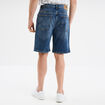 Bermuda en jean droit coton denim stone homme