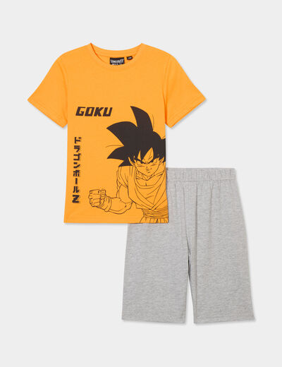 Ensemble pyjama short Dragon Ball Z orange fluo garçon