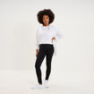 Legging grossesse en coton noir femme maternit&eacute;