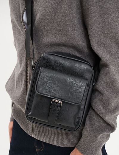 Sacoche en bandouli&egrave;re noir homme