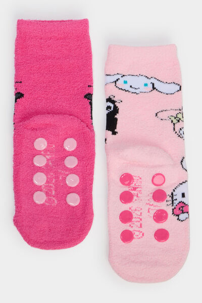Lot 2 paires chaussettes Hello Kitty rose fille