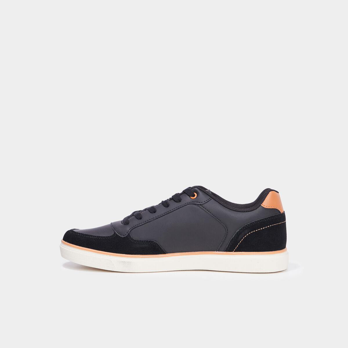 Tennis basses à lacets noir homme