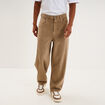 Jean large baggy 5 poches vert kaki homme