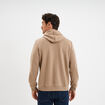 Sweat &agrave; capuche hoodie molleton taupe homme