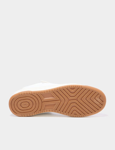 Tennis basses avec lacets blanc homme
