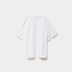 T-shirt oversize manches courtes coton ivoire fille