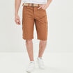 Bermuda cargo ceinturé marron clair homme