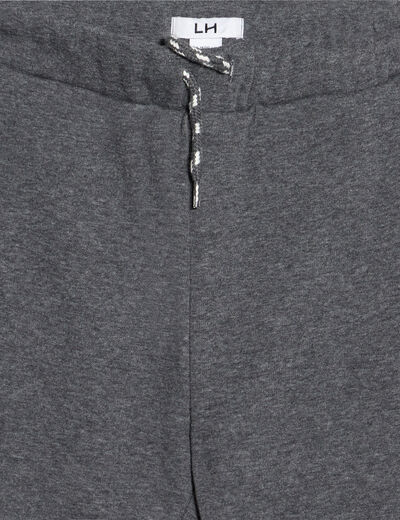 Pantalon jogging coupe ajustée gris garçon