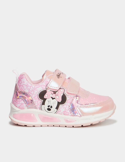 Baskets running lumineuses Minnie rose fille