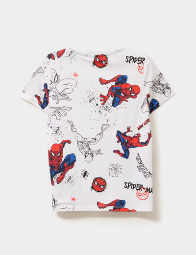 T-shirt manches courtes Spider-Man blanc garçon