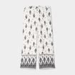 Pantalon regular ecru femme